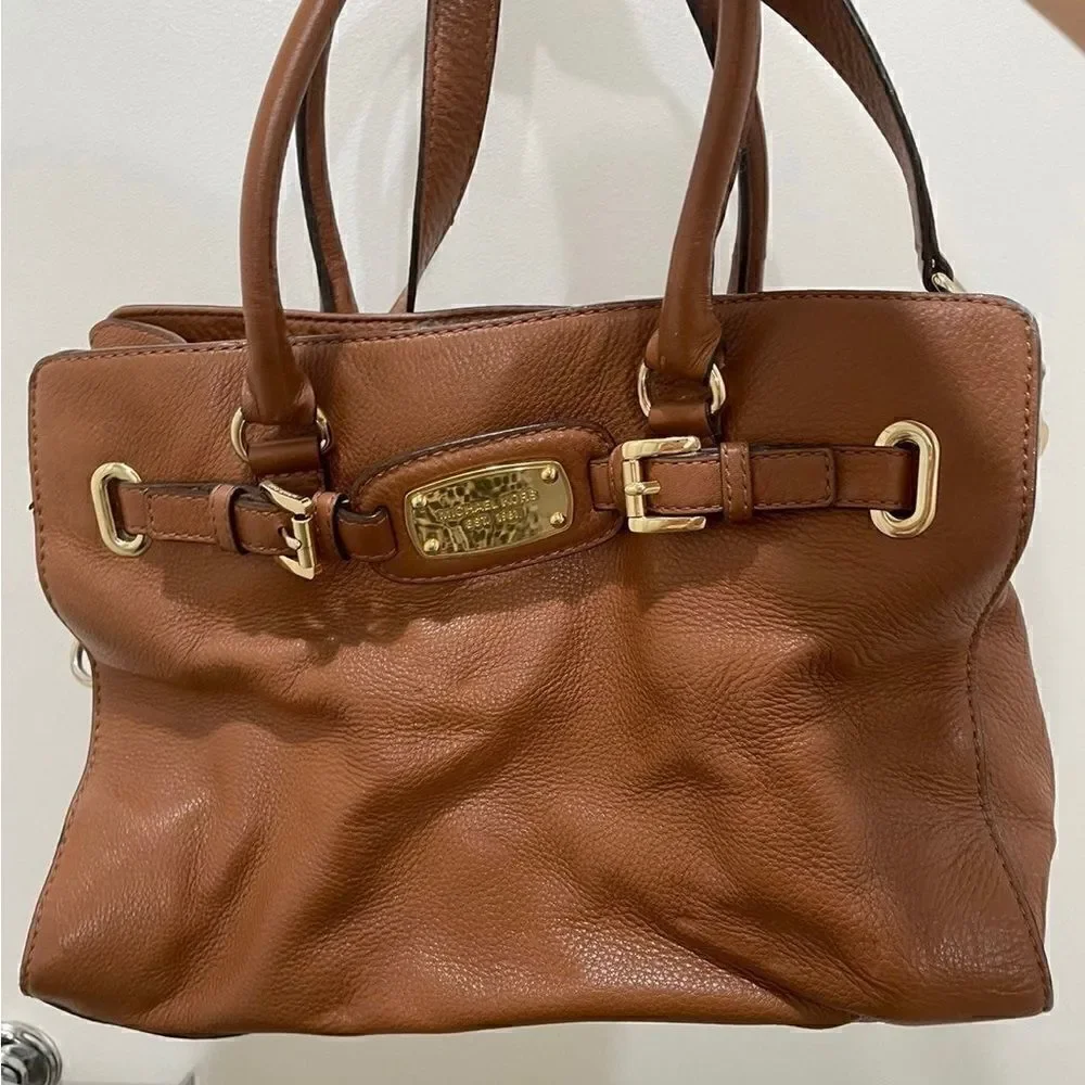 Michael Kors brown leather tote